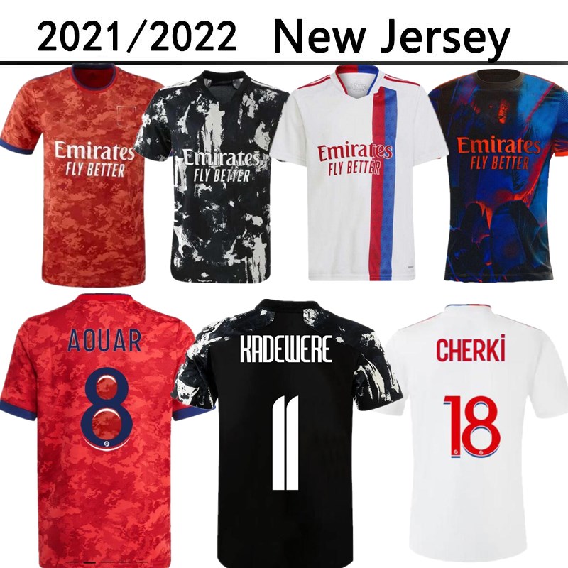 

21 22 Olympique Lyonnais Lyon home away third digital soccer jersey MAILLOT DE FOOT 2021 2022 OL Mendes L.Paquetá AOUAR CHERKI BRUNO G. men football shirts