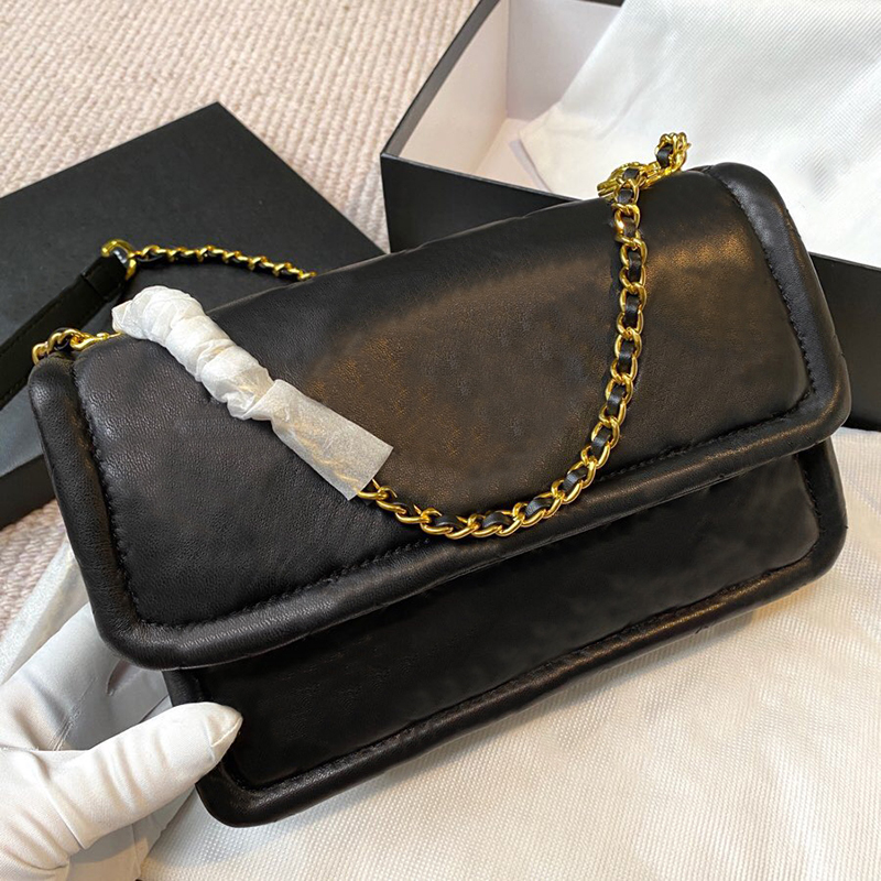 

5A+ mini crossbody bag 2021 fashion brand luxury designs women handbags small size shoulder purse skin lambs leather wallet caviar flap 22cm clutch wholesale, Grey