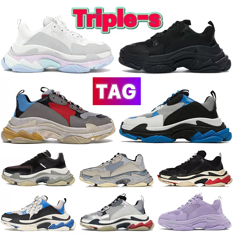 

Platform Triple s Casual Shoes Paris Dad shoes Light Blue Candy Black Grey White fluo green orange beige multi-color silver red triple-s Fashion sneakers, Bubble wrap packaging