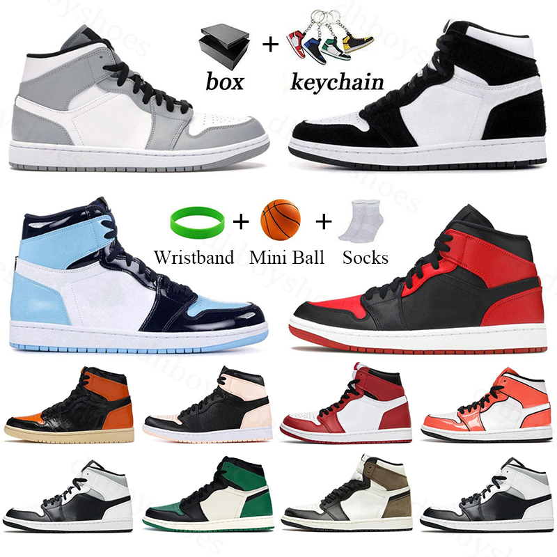 

Jumpman 1 1s Basketball Shoes for men women sport dark mocha light smoke grey UNC classic outdoor jogging sneaker mens Trainers With Box, 39
