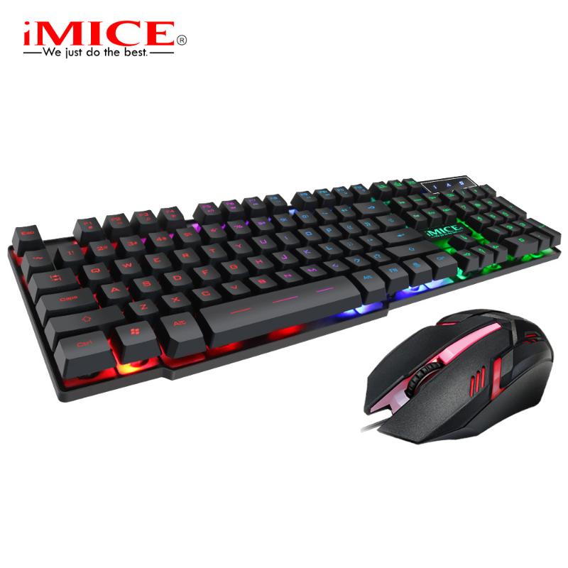 

Original Gaming Keyboard And Mouse Wired Set With Backlight Home Office For PC Laptop Combos