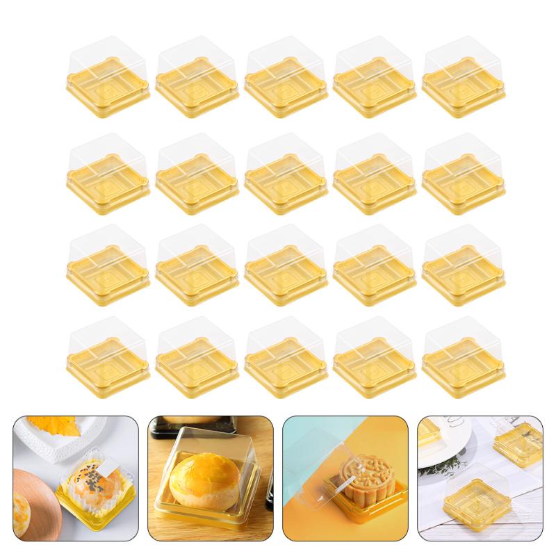 

Gift Wrap 150 Pcs Moon Cake Blister Boxes Egg-yolk Puff Base Trays Festival
