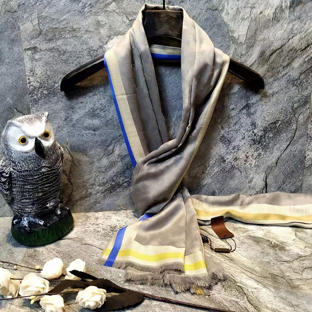 

Men Women Scarves Silk Knits With Letters Pattern Outwears Spring Winter Warm Fashion Unisex Wraps Four Colors Options Wool Scarve Quality