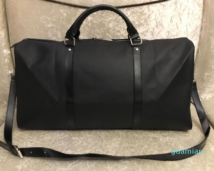 

men duffle bag women travel bags hand luggage luxury designer travel bag men pu leather handbags large cross body bag totes 55cm 6001