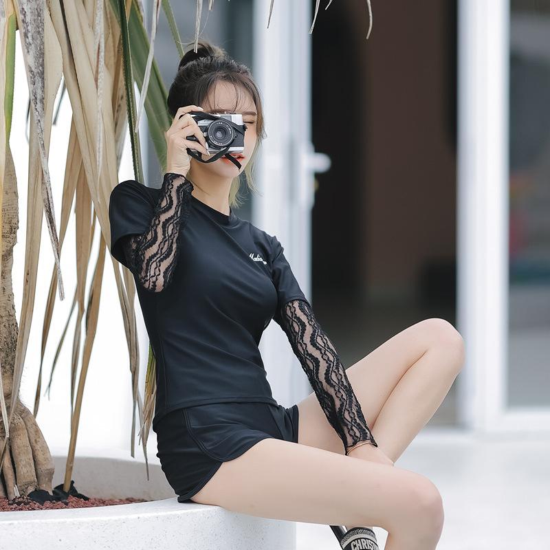 

Women's Swimming Suit Female Swimsuits Korean Swim Sexy 2021 Swimwear Women Tankini Vogue Swimsuit Two Piece Sports Leisure One-Piece Suits