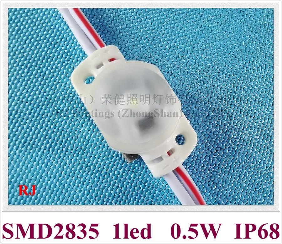

Injection LED Module Light Ultrasonic Seal IP68 Waterproof DC12V SMD2835 1LED 0.5W Double-sided PCB Super Bright Quality Modules