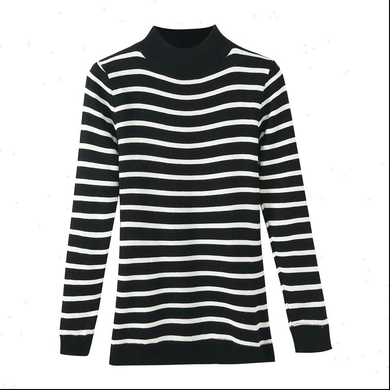 

stripe thermal underwear long johns women sweater warm velvet pullovers thick winter layers, White;black