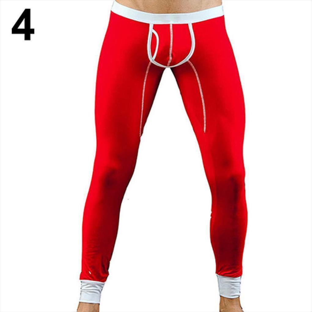 

50% fashion u convex women pants pouch skinny long thermal underwear leggings, Black
