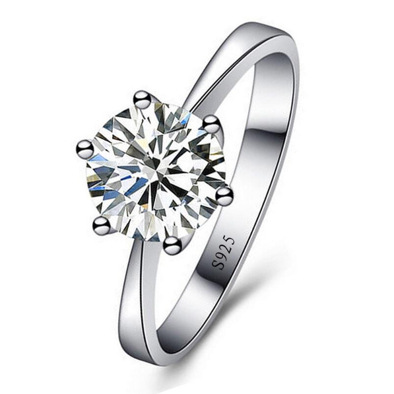 

Romantic Wedding Rings Jewelry Cubic Zirconia Ring for Women Men 925 Sterling Silver Accessories ZWL790