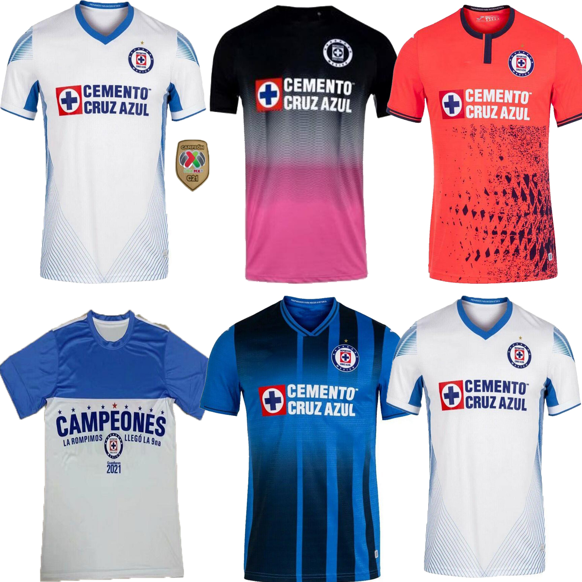 

2021 2022 champion Club Cruz Azul Soccer Jerseys home away 3th 21/22 Football Shirts LIGA MX camisetas de futbol Kit Goalkepeer Jersey, Yellow