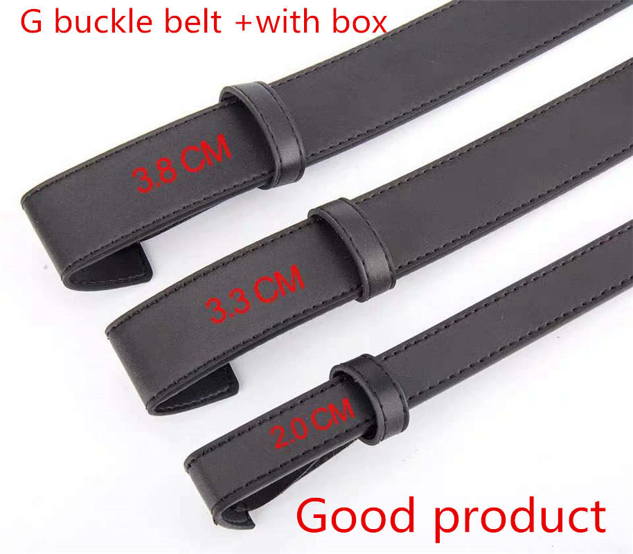 

2021 product Best-selling High Quality Leather Belt Men And Women Gold Buckle Silver Buckle Black Belts Free Delivery With box