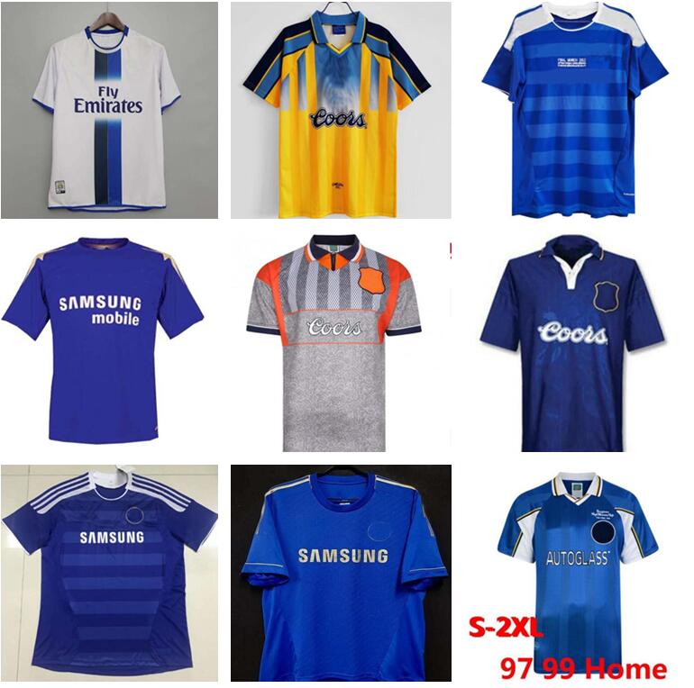 

CFC 2011 Retro Soccer Jersey Lampard Torres Drogba 11 12 13 Final 94 95 96 97 98 99 Football Shirts Camiseta Crespo WISE 03 05 06 07 08 COLE, Black;yellow