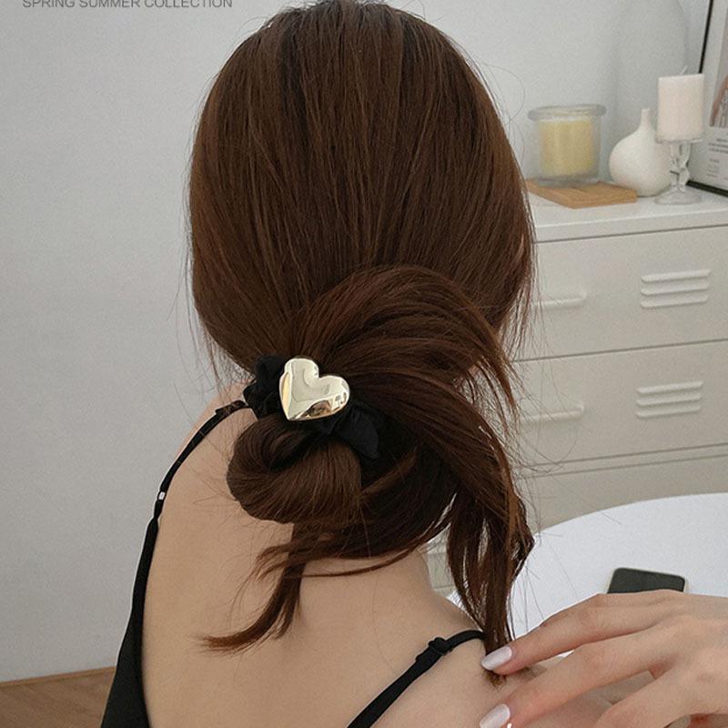 

Hair Accessories Rope Version Of Super Beautiful Love Tie Alloy All-match Gentle Low Ponytail Ring