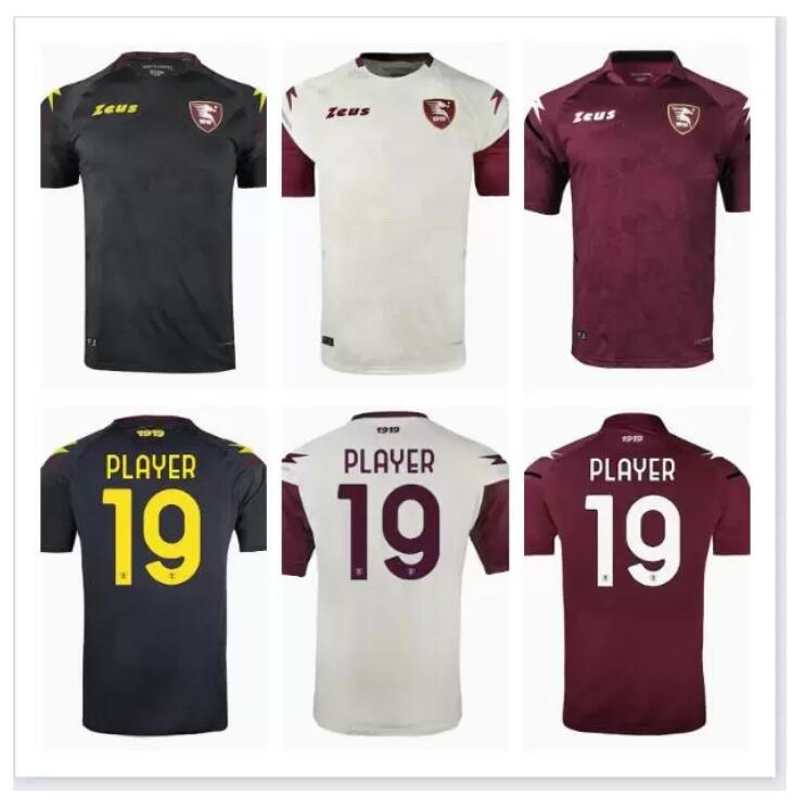 

21/22 Salernitana Soccer Jerseys Fourth 7 RIBERY Bonazzoli Belec Gyomber Jaroszynski Coulibal 2021 2022 Football shirt uomini Vestiti da cal