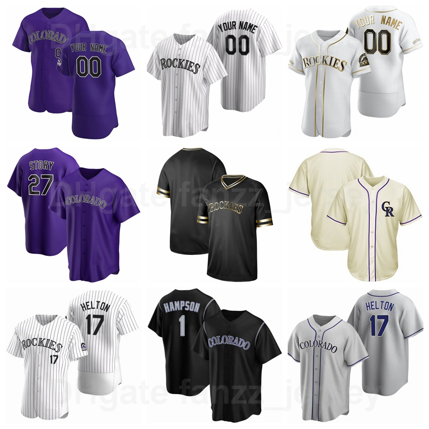 

Baseball 10 Dante Bichette Jersey 17 Todd Helton 33 Larry Walker 38 Ubaldo Jimenez 14 Andres Galarraga Flexbase Pullover Pinstripe Cool Base, Blue;black