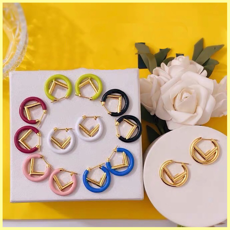 

2021 Studs Earrings Fashion Hoop Earrings Women Jewelry Luxurys Designers Earrings Designer letter V Earring Ornaments Necklaces 21072105R