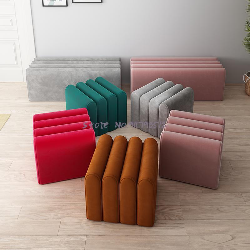 

Clothing & Wardrobe Storage Nordic Light Luxury Shoe Changing Stool Net Red Sofa Living Room Designer Low Store Square St