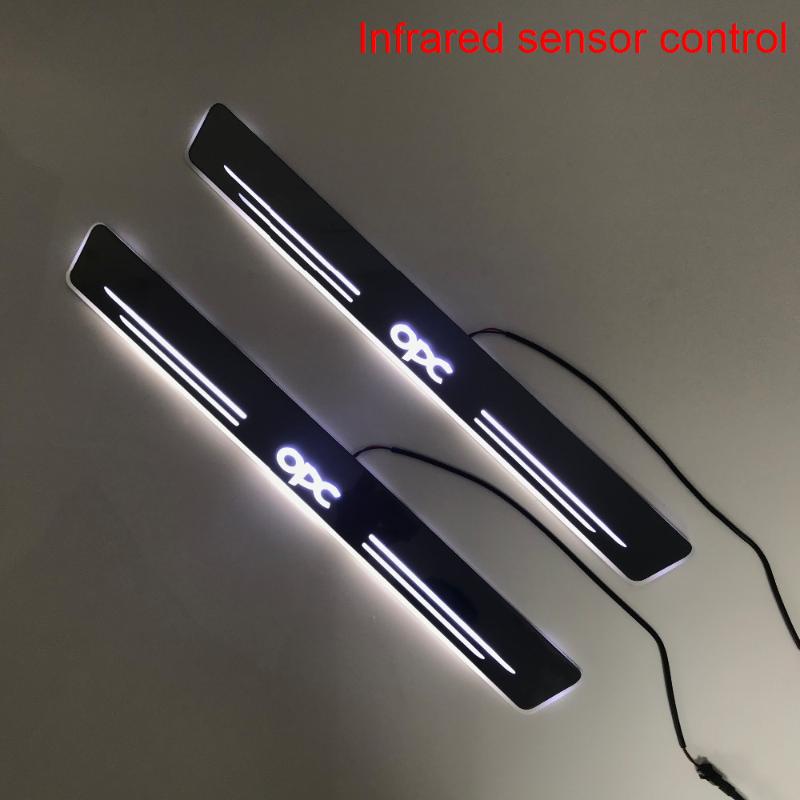 

Infrared Sensor Control Led Door Sill Plate Strip Welcome Light Threshold Guard Protectors For Astra J Opc Interior&External Lights