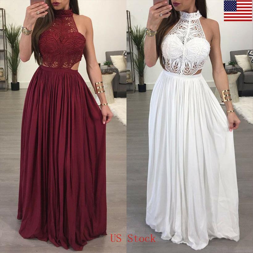 

us stock boho casual long womens dress evening party, Black;gray