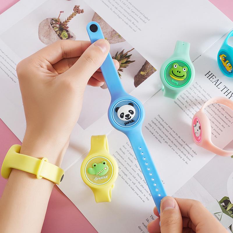 

Charm Bracelets Cute Baby Watch Bracelet Girls & Boys Anti-mosquito Summer Child Cuff Accessory Silicone Jewelry Children Favorite Gift