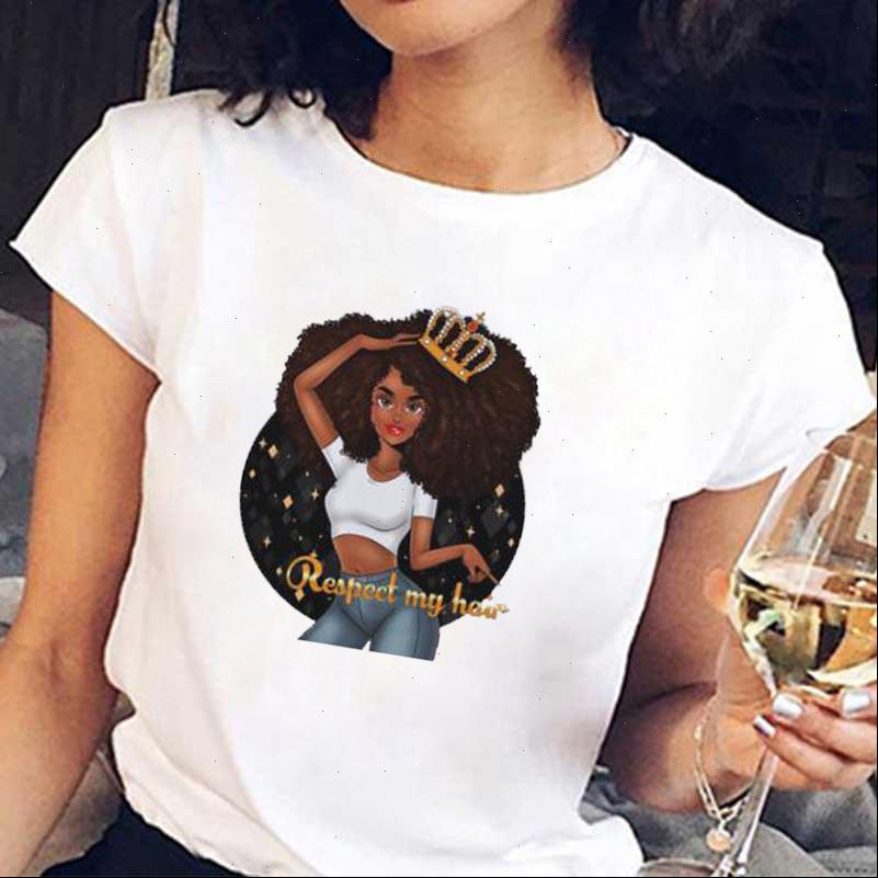 

melanin womens black girls tshirts cool print short sleeve o neck t shirt woman slim fit soft women tshirt, White