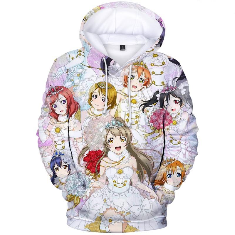 

Women's Hoodies & Sweatshirts Love Live Lovelive Tops School Idol Project Kousaka Honoka Pullover Sonoda Umi Tracksuit Coat, 12