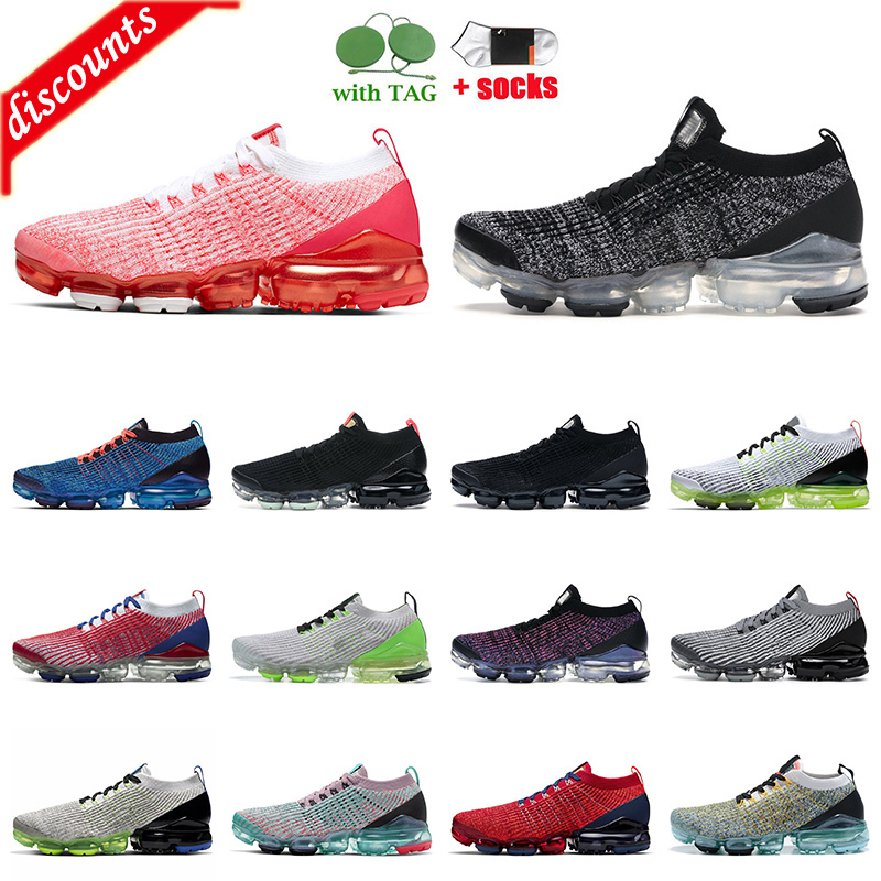 

2022 Quality Mens Women 3.0 Oreo Running Shoes Pure Platinum Triple Black White Volt Noble Red Electric Green Grey, B3 36-45 offfwhite