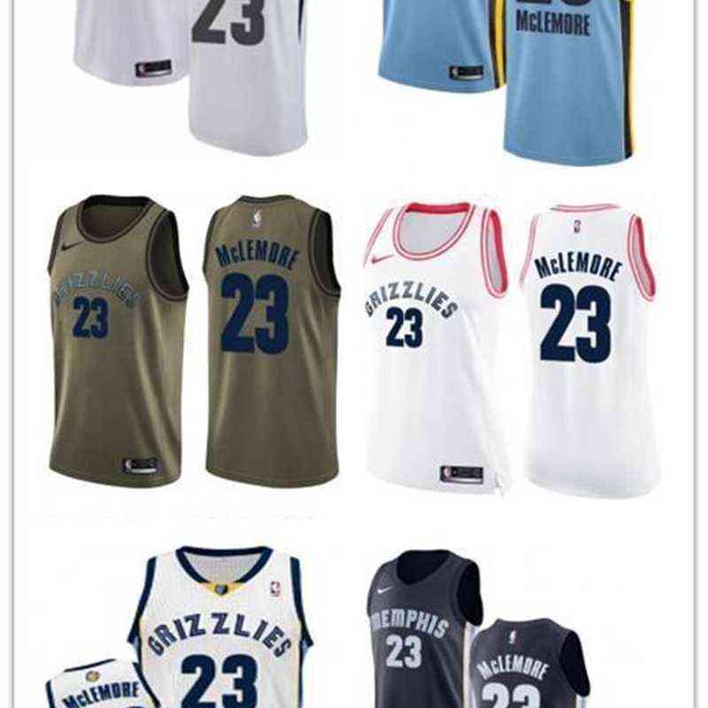 

2021 Kemba Memphi Basketball Jerseys Grizzlie 23 Ben Mclemore New for Shop Fan Edition Men Women Youth Basketball Jersey Vest Shirt, Gray