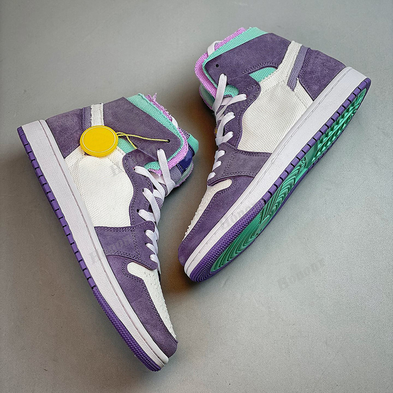 

Top Quality Jumpman 1 classical Basketball Shoes 1s High OG Taro purple Designer Fashion Sport Running shoe With Box, #1