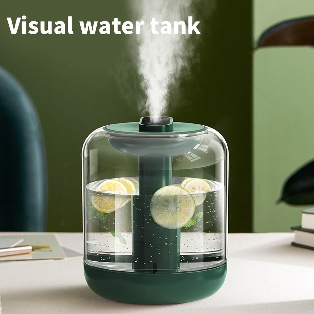 

1000ML Air Humidifier 2000mAh Rechargeable Aroma Diffuser Essential Oil 7Color Lights Cool Mist Can add Flowers Fruits