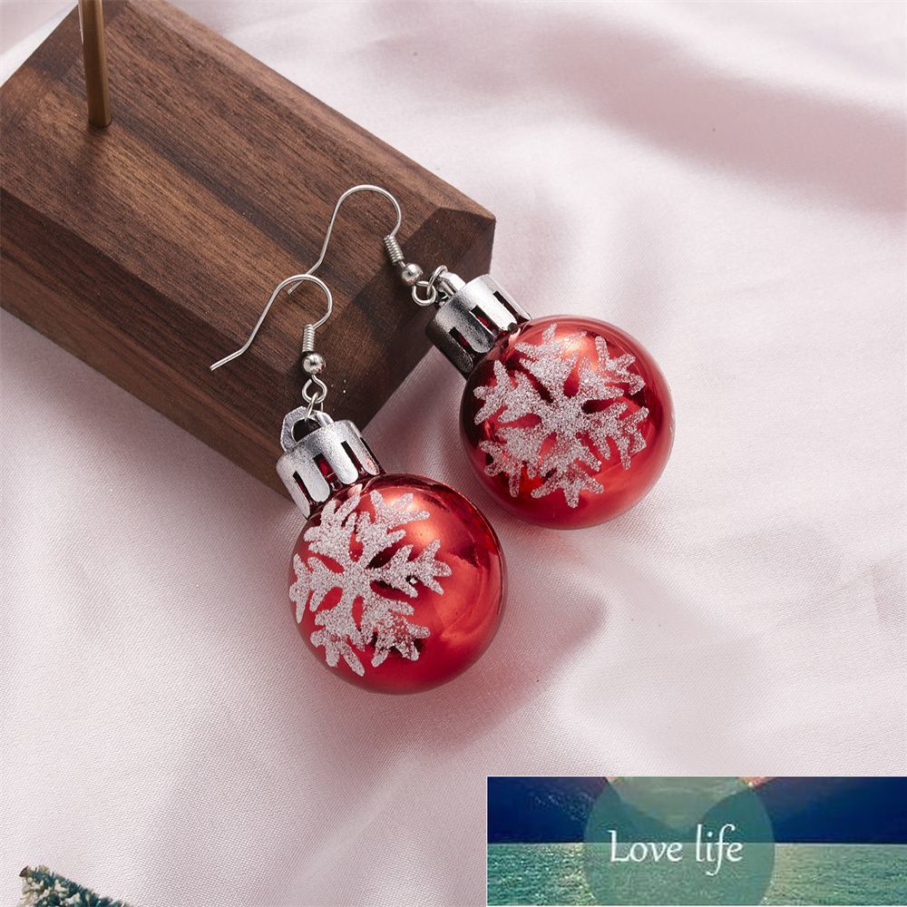 

Creative Design Christmas Earring Stars Spherical Snowflake Shape Drop Earring Colorful Bulb Dangle Earring Women Christmas Gift Factory price expert design