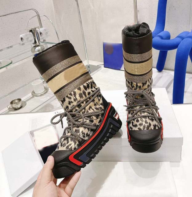 

Thick cross strap spaceship ankle boots women's set 100% down an kle 5cm heel Flamingo medal winter bo ots belt frame 35-41