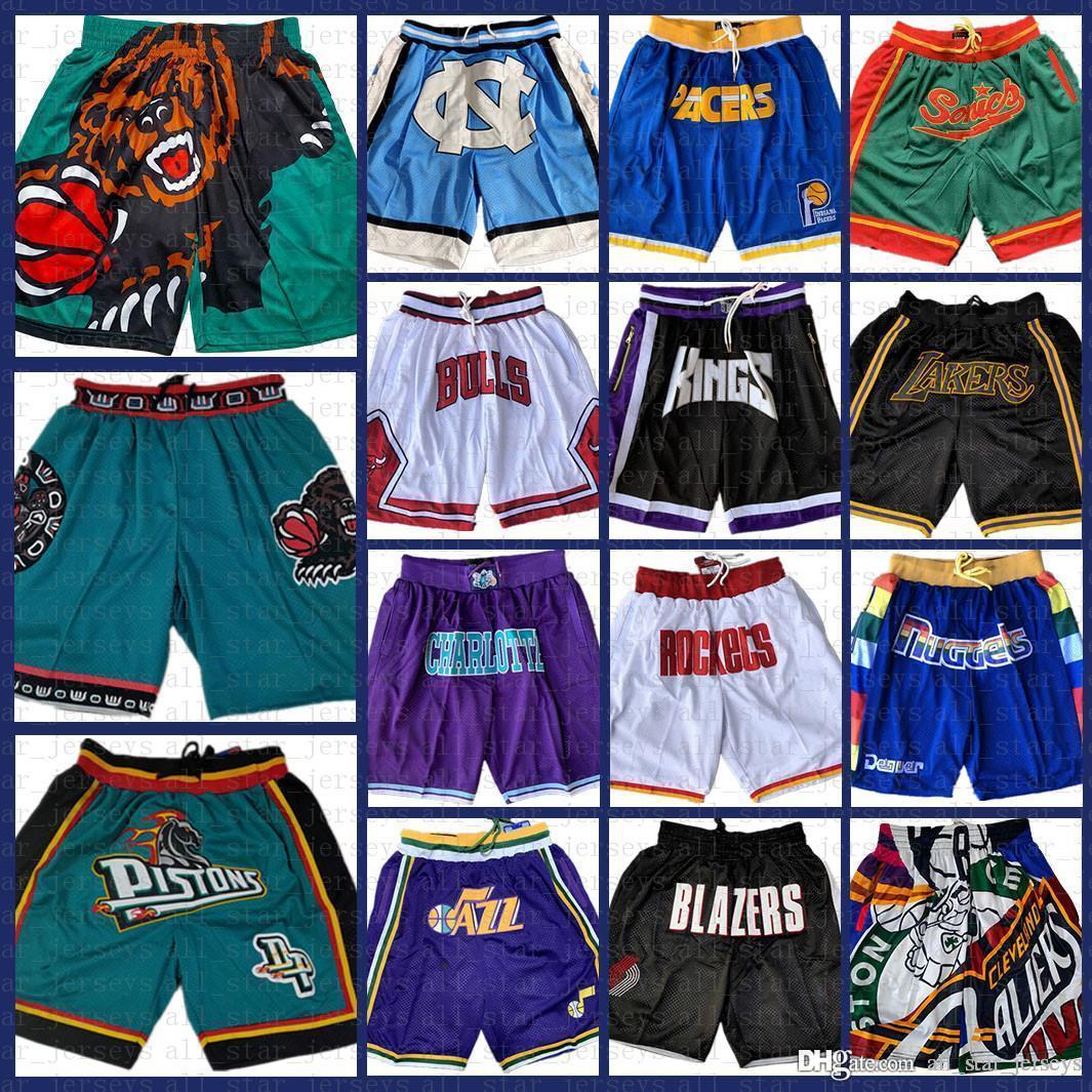 

Memphis Grizzlies New Basketball Shorts Detroit Piston Charlotte Hornets Just DON North Carolina State University, Black;red