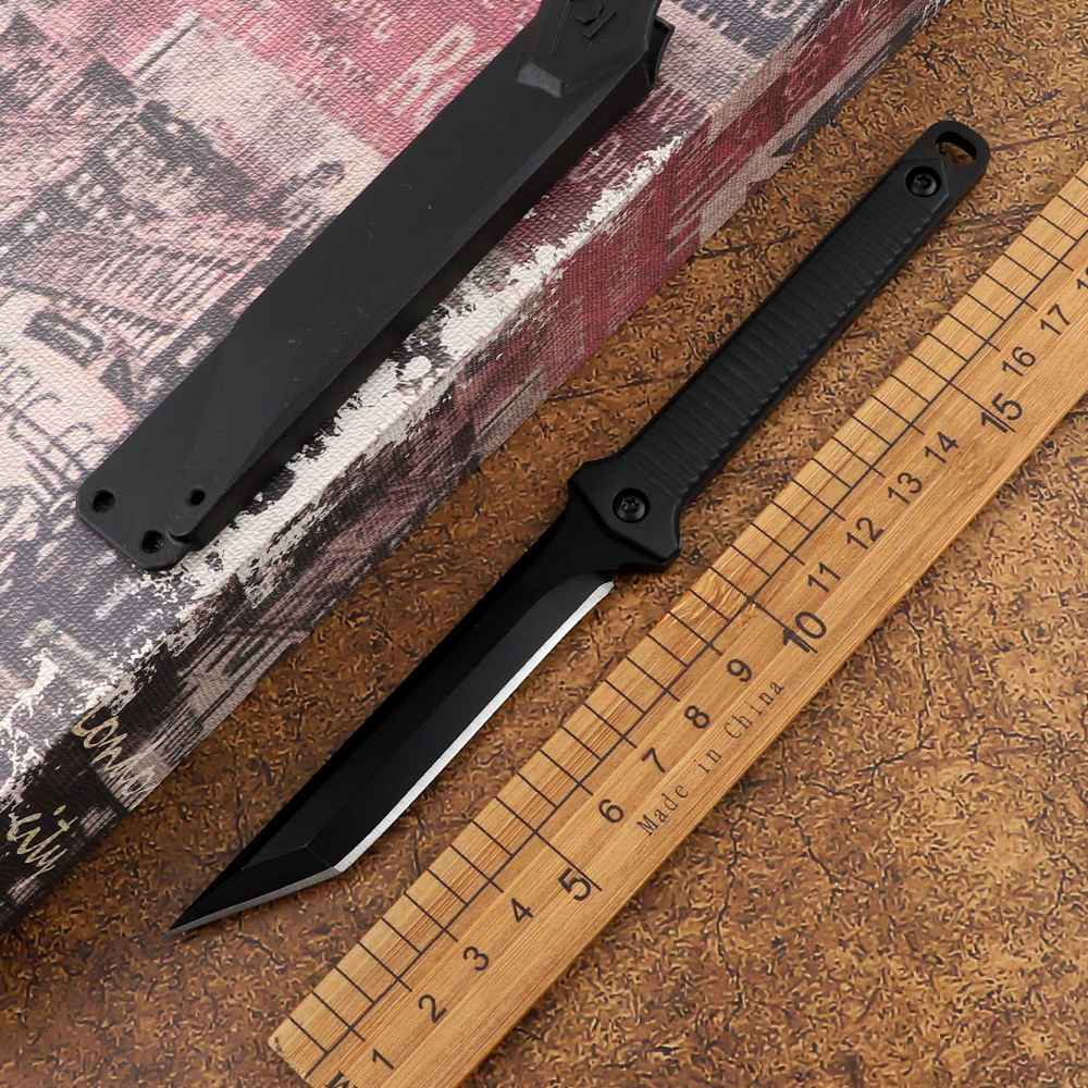 

Kershaw 8CR13MOV steel outdoor tactics camping survival hunting self-defense fixed blade EDC tool 4008 small straight knife