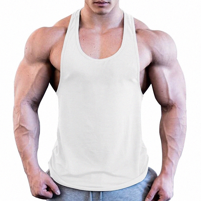 Men's Tank Top Shirt Solid Colored Round Neck Daily Sports Basic Sleeveless Tops Active White Black Gray / Summer t5ol#
