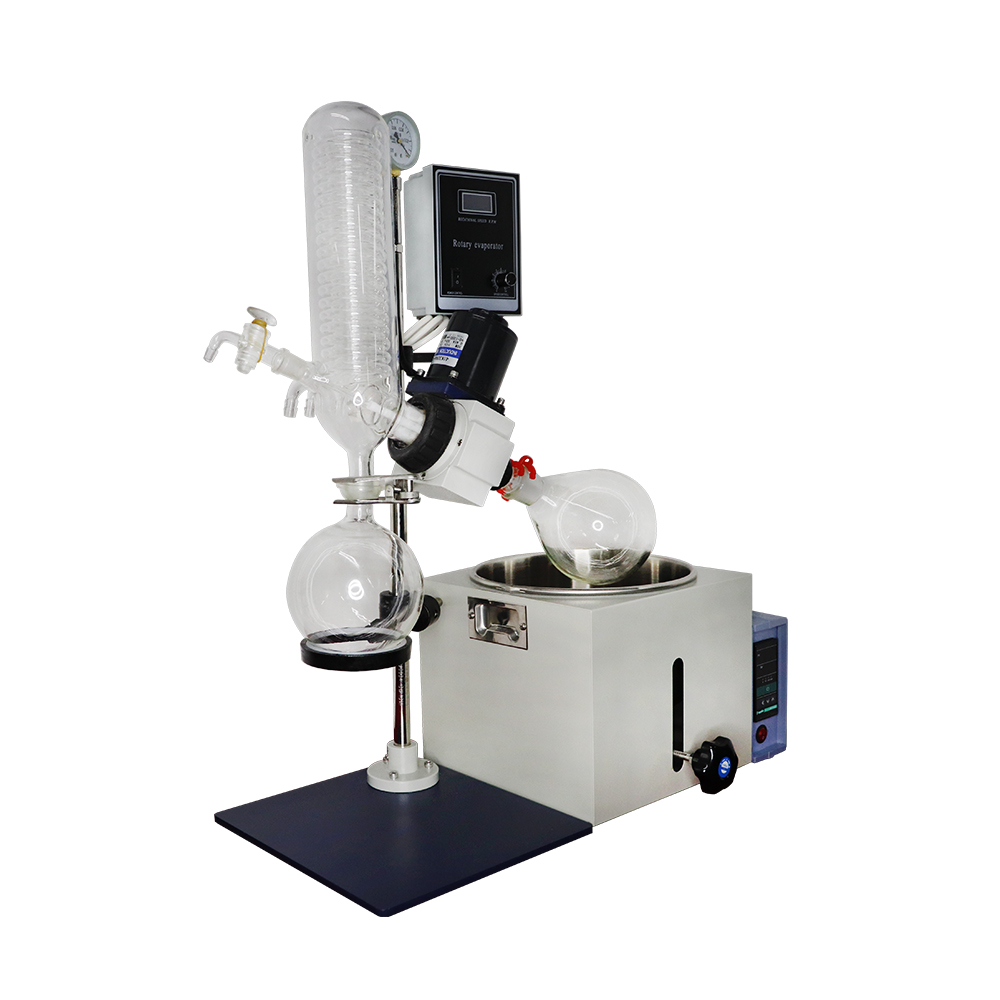ZOIBKD Lab Supplies Rotary Evaporator Manual Lift With Condenser and Circulating Water Vacuum Pump-image-488923209