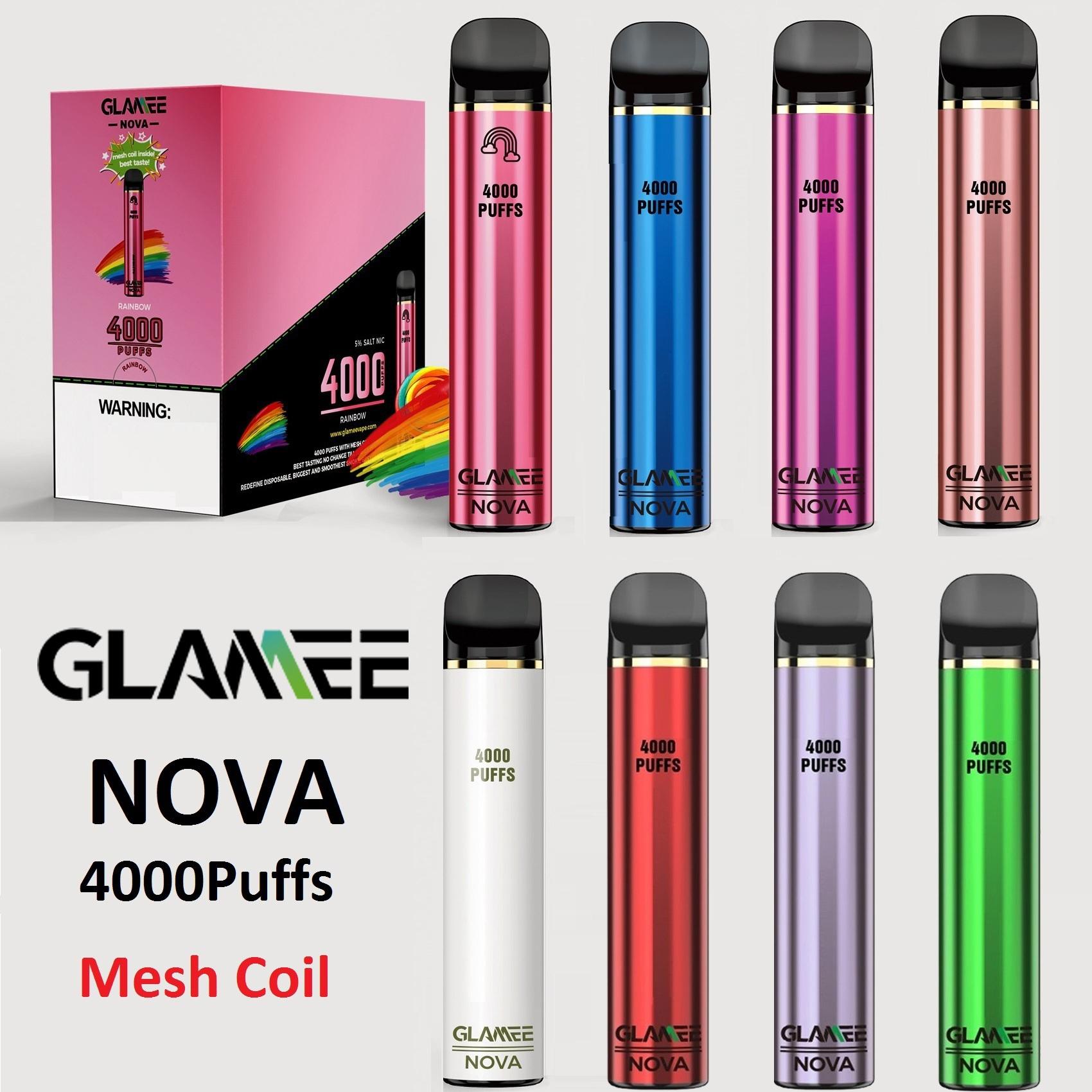 

Authentic GLAMEE NOVA Disposable Device Kit 2200mAh Battery Prefilled 16ml Pod 4000 Puff Vape Pen Genuine VS Bar Plus