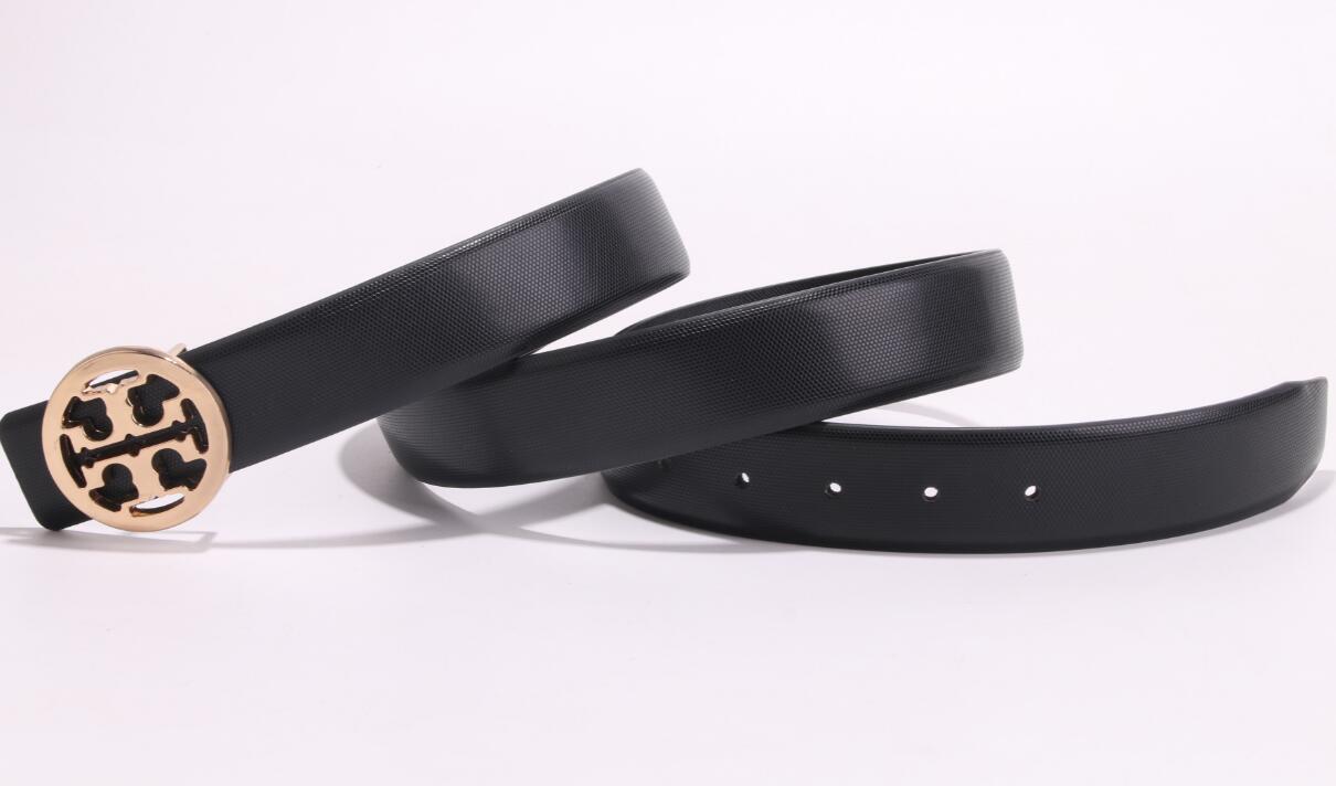 

064 Tory belt Burch Men's Women's Fashion Classic Designer Belts Luxury Belt Women's Brand Belts Casual Gold Buckle Letter Lo, Black;brown