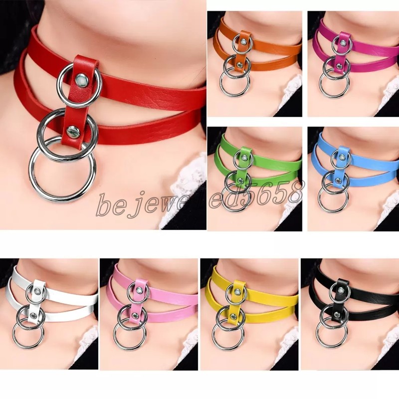 

Sexy Harness Fashion Costume Halloween Punk Collar Necklace Goth Luxury Leather Belt Rock Dance Accessories Choker Party Club Jewelry