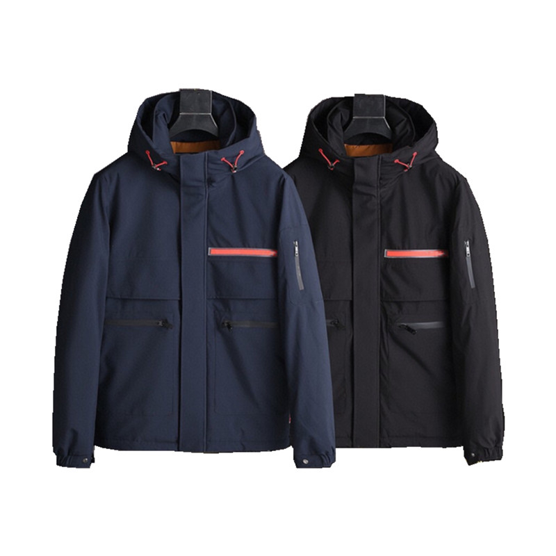 

20ss mans designers men's Down jackets hoodies Autumn winter long sleeve zipper for comfort Hooded coat outdoor wind and water resistance fashion Parkas jacket men, Black