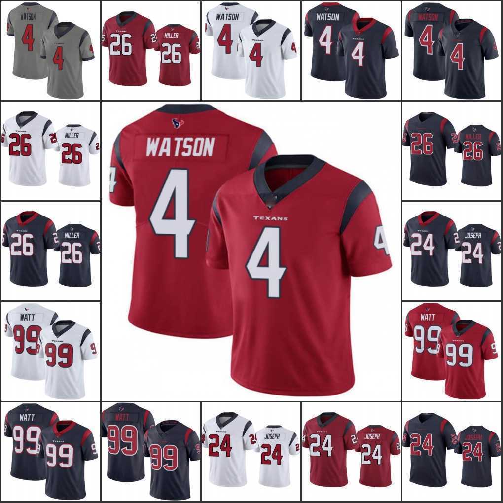 

Houston's Texans's Men #4 Deshaun Watson 99 J.J. Watt 24 Johnathan Joseph 26 Lamar Miller Women Youth Limited Mens's Nfl's Jersey, Black;red