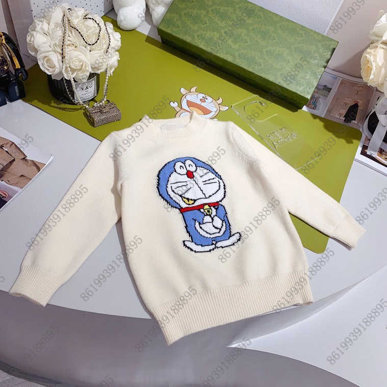 

luxury baby kids Pullover Knitted Sweaters cashmere wool Baseball sweater jacket childrens autumn letter printing design long sleeve wear size -150, Red