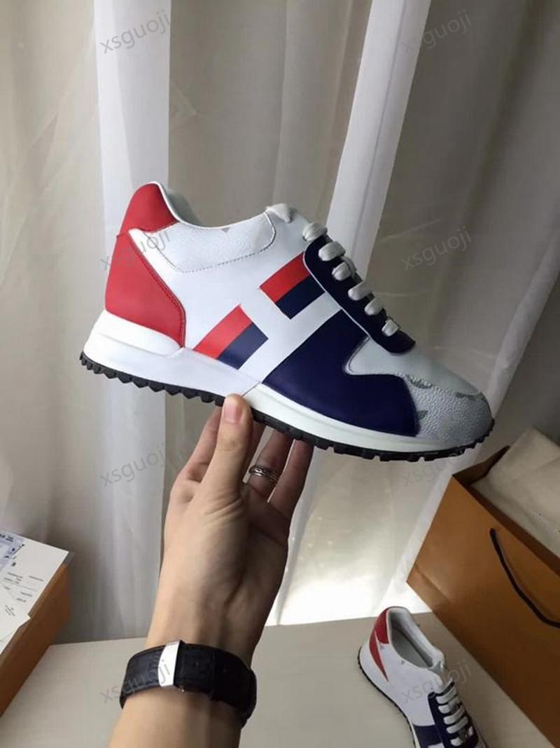 

HOT Quality trend shoes round head strap inner and outer leather sneakers men and women low shoes size 38-46, Black;red