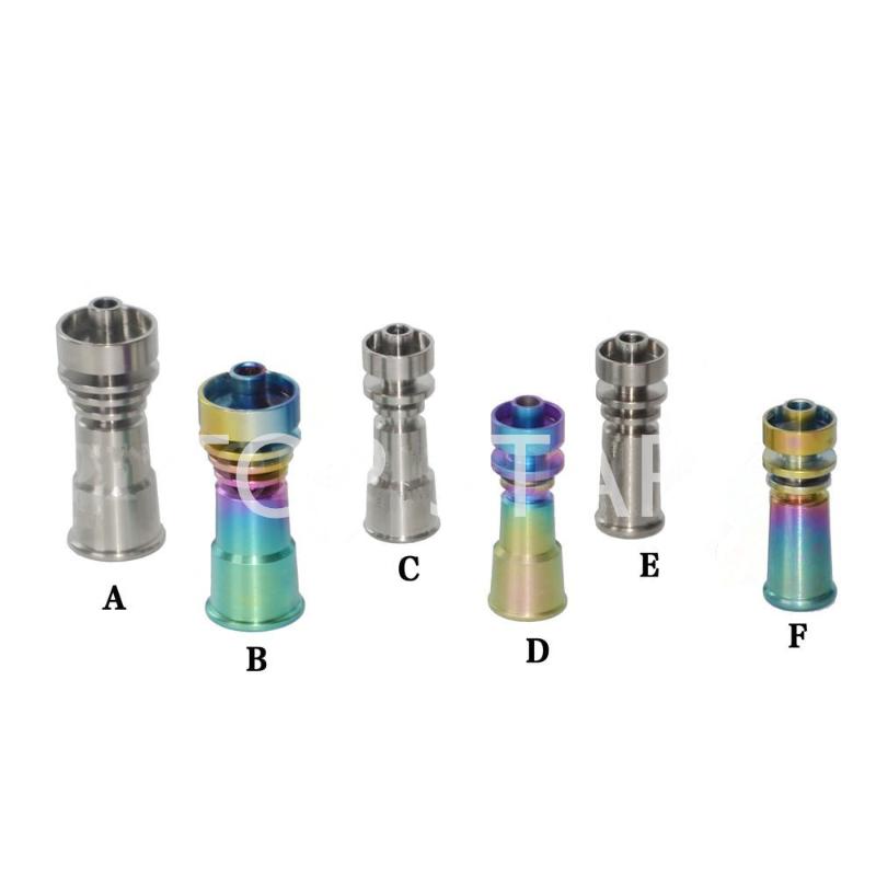 

10mm 14mm 18mm Male Titanium Nail With Glass Bong Water Pipe Pipes Universal And Convenient Smoking
