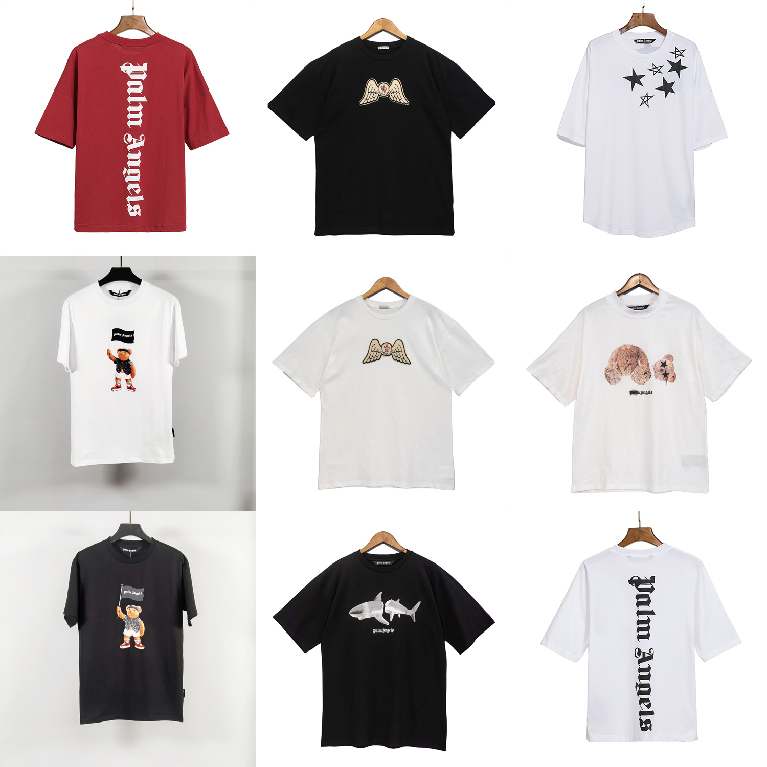 

Palm Angels Men Women Print Tees good qaulity 100% Cotton T shirt 962353