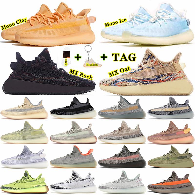 

free ship Mono Ice Men running shoes Ash pearl blue stone Bred Zebra Fade Natural Cinder Black Static Reflective Women Sneakers Cream White tail light trainers, Shoes box