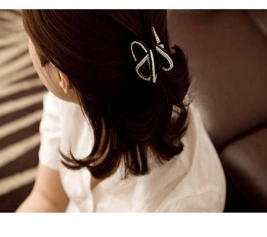 

Hair Clips & Barrettes Stylish And Exquisite Temperament Lady Hairpin Grab, Golden;silver