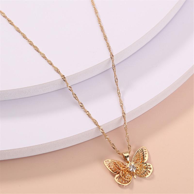 

Pendant Necklaces 2021 Special Offer Butterfly Temperament Clavicle Chain Personality Versatile Necklace Ladies Accessories