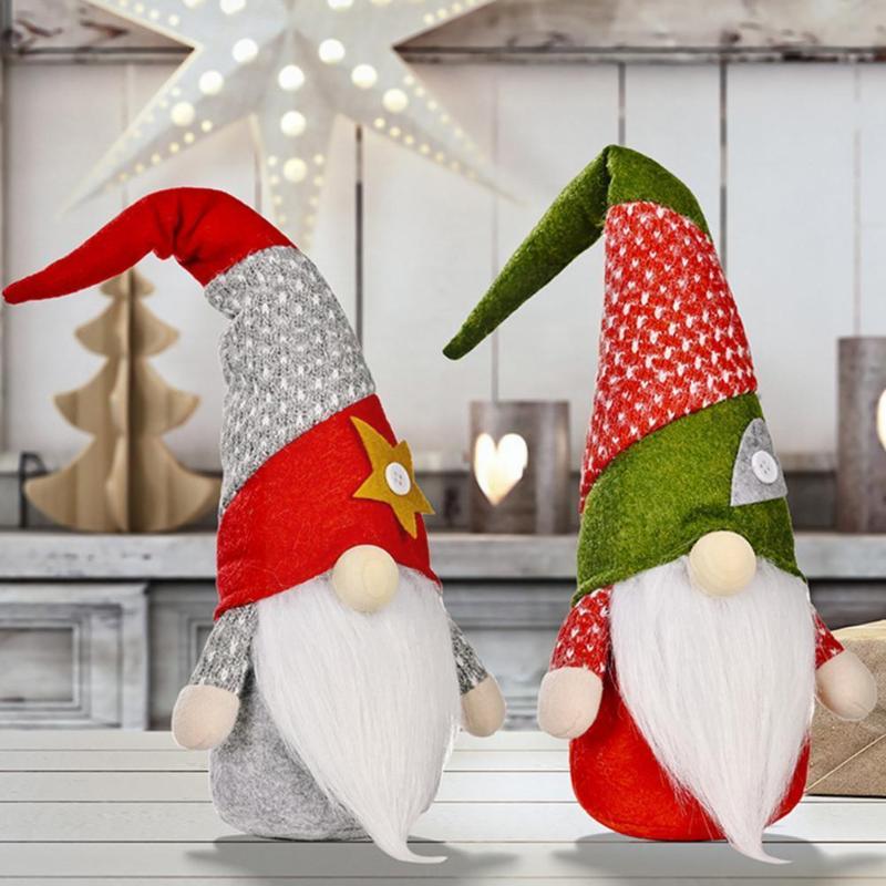 

Christmas Decorations Product Decoration Color Matching Dwarf Sofa Hat Ornaments Faceless Decora T7v7