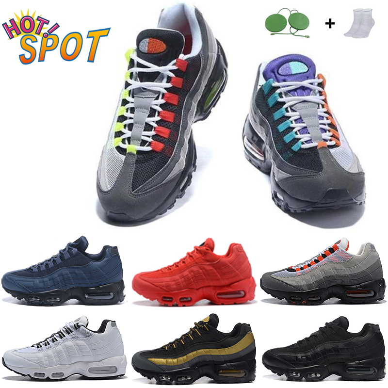 

Discount Selling 95 Running Shoes Triple Black White Laser Fuchsia Orbit Bred Aqua Neon 95s Men Women Outdoor Sports Shoe Size 36-45